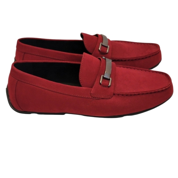 NWT Alfani Men's Egan Driving Loafers Red Size 11M - Picture 5 of 11